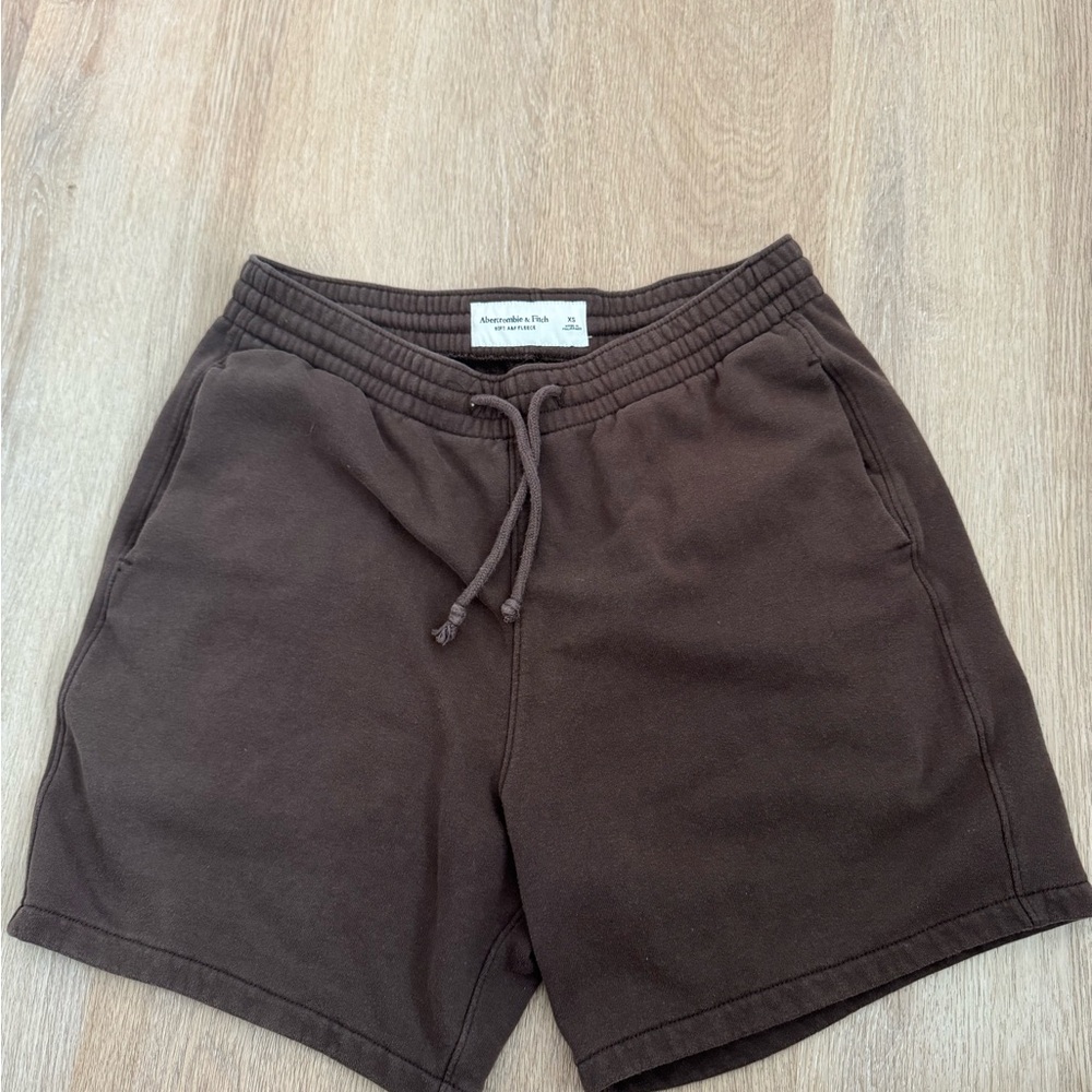 AF Brown Fleece Drawstring Shorts